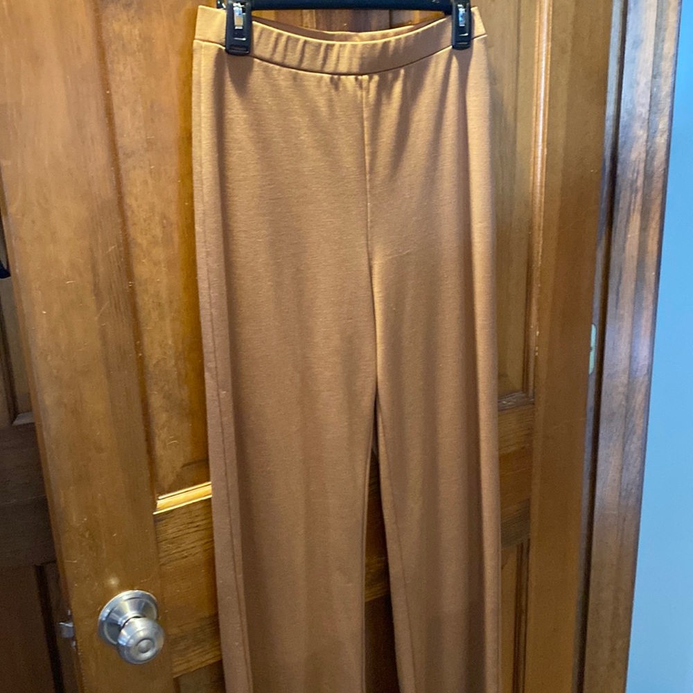 Tan Flare Pants - Picture 1 of 4